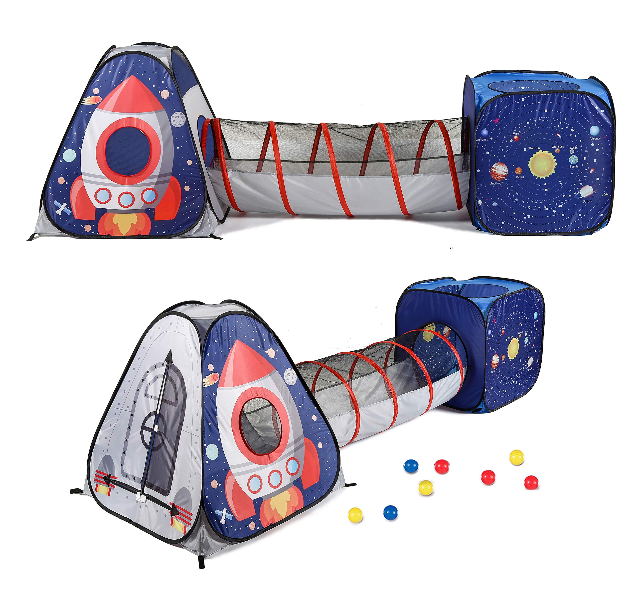 KIDS PLAY TENT WITH TUNNEL