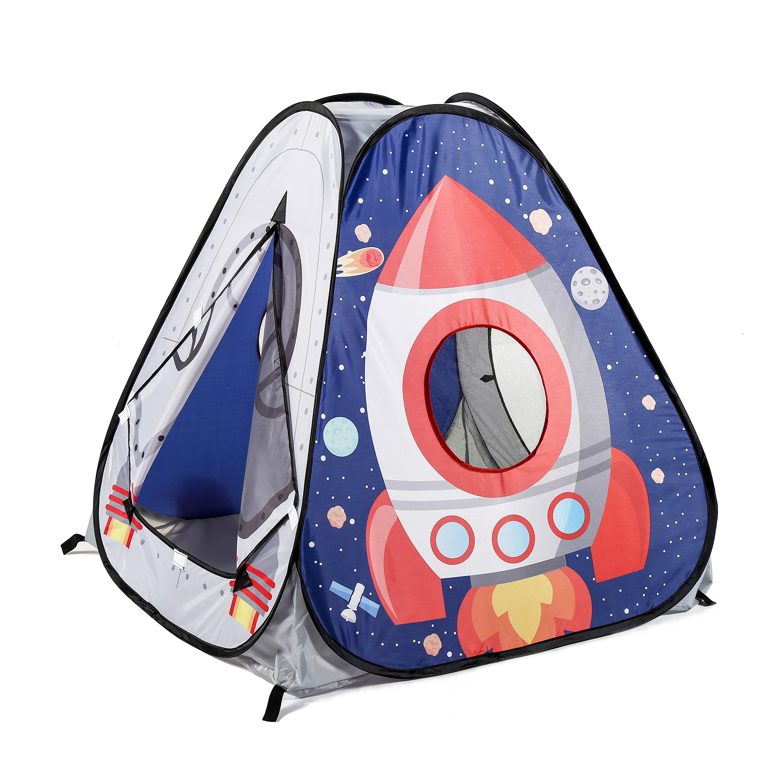 UTEX 3pc Space Astronaut Pop Up Play Tents with Tunnels for Kids, Boys, Girls, Babies and Toddlers, Indoor/Outdoor Playhouse ¨CStem Inspired Design W/Solar System & Planet - Image 4