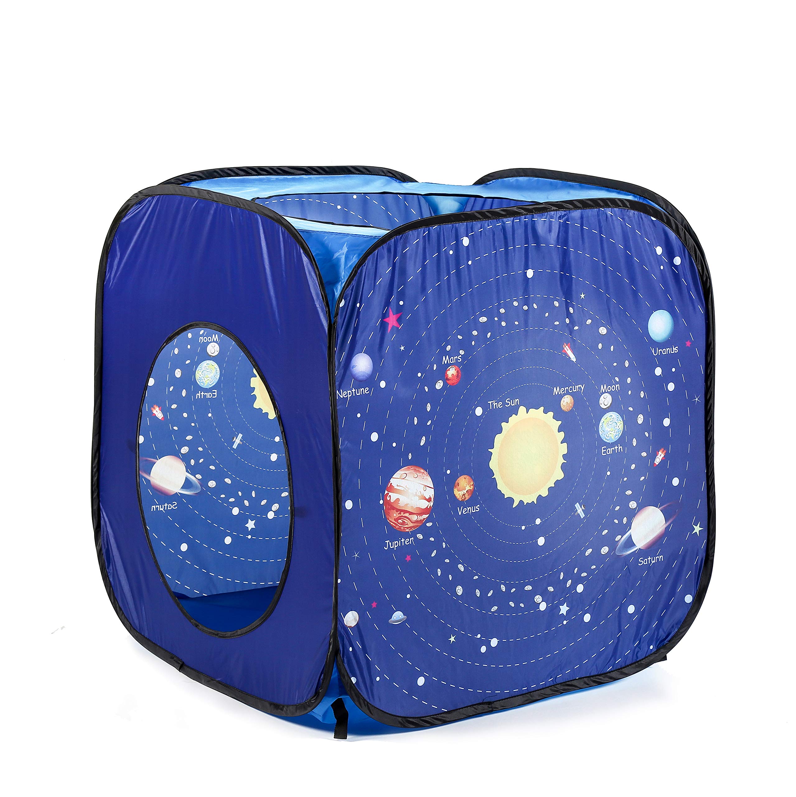 UTEX 3pc Space Astronaut Pop Up Play Tents with Tunnels for Kids, Boys, Girls, Babies and Toddlers, Indoor/Outdoor Playhouse ¨CStem Inspired Design W/Solar System & Planet - Image 5