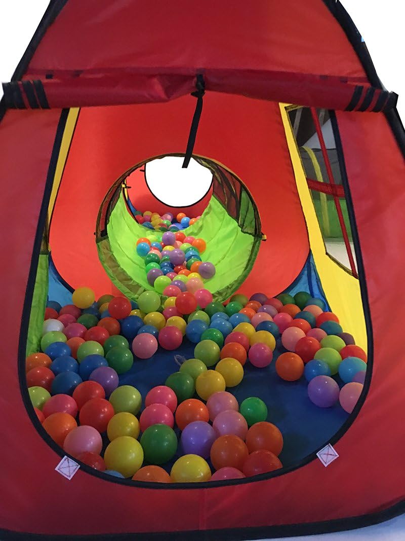 UTEX 8 in 1 Pop Up Children Play Tent House with 4 Tunnel, 4 Tents for Boys, Girls, Babies and Toddlers for Indoor and Outdoor Use - Image 8