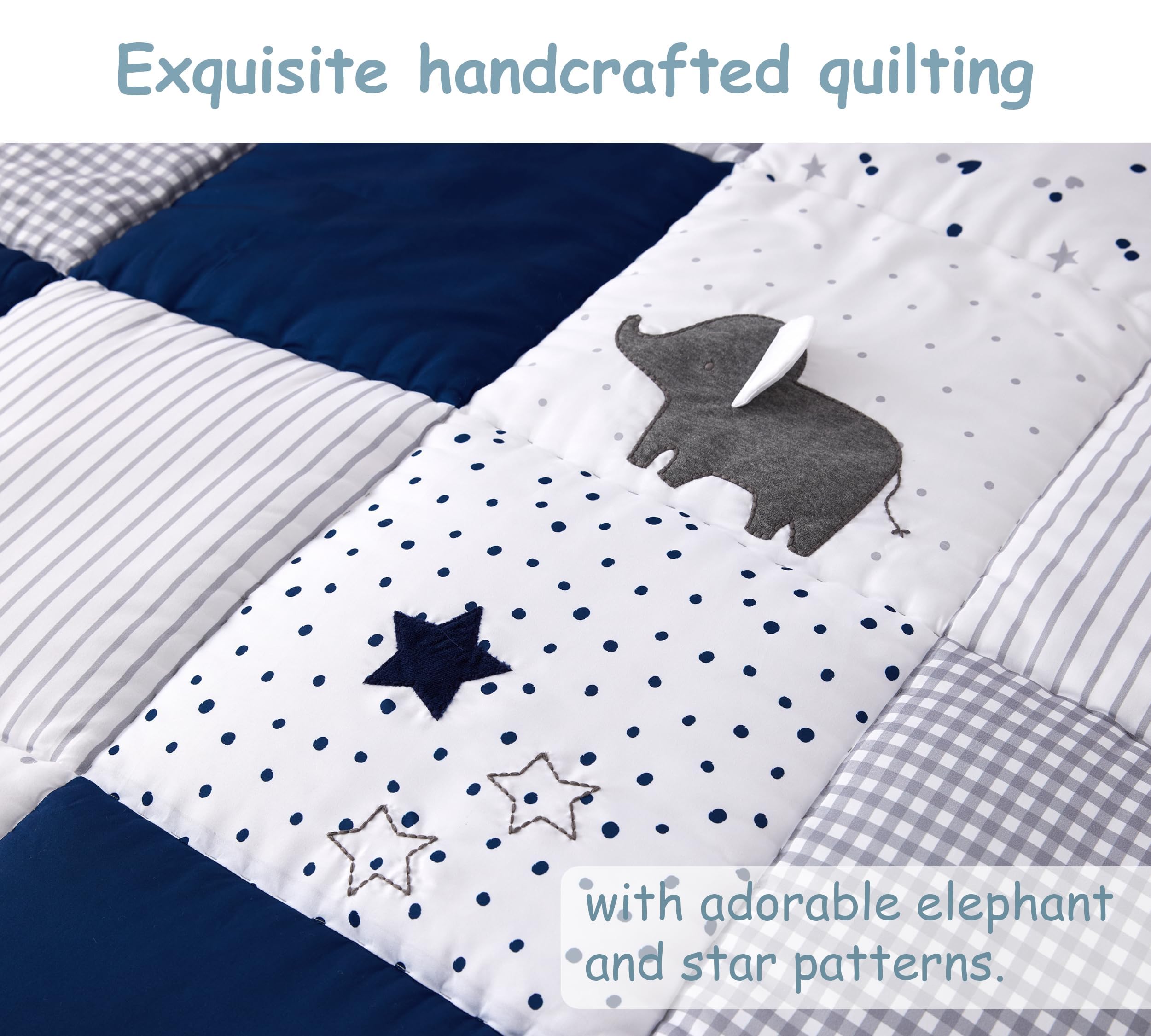 UTEX Baby Play Mat for Floor, 50x50 Playpen Mat, Thick Cushioned Play Mat for Baby and Infants, Non-Slip & Machine Washable - Image 8