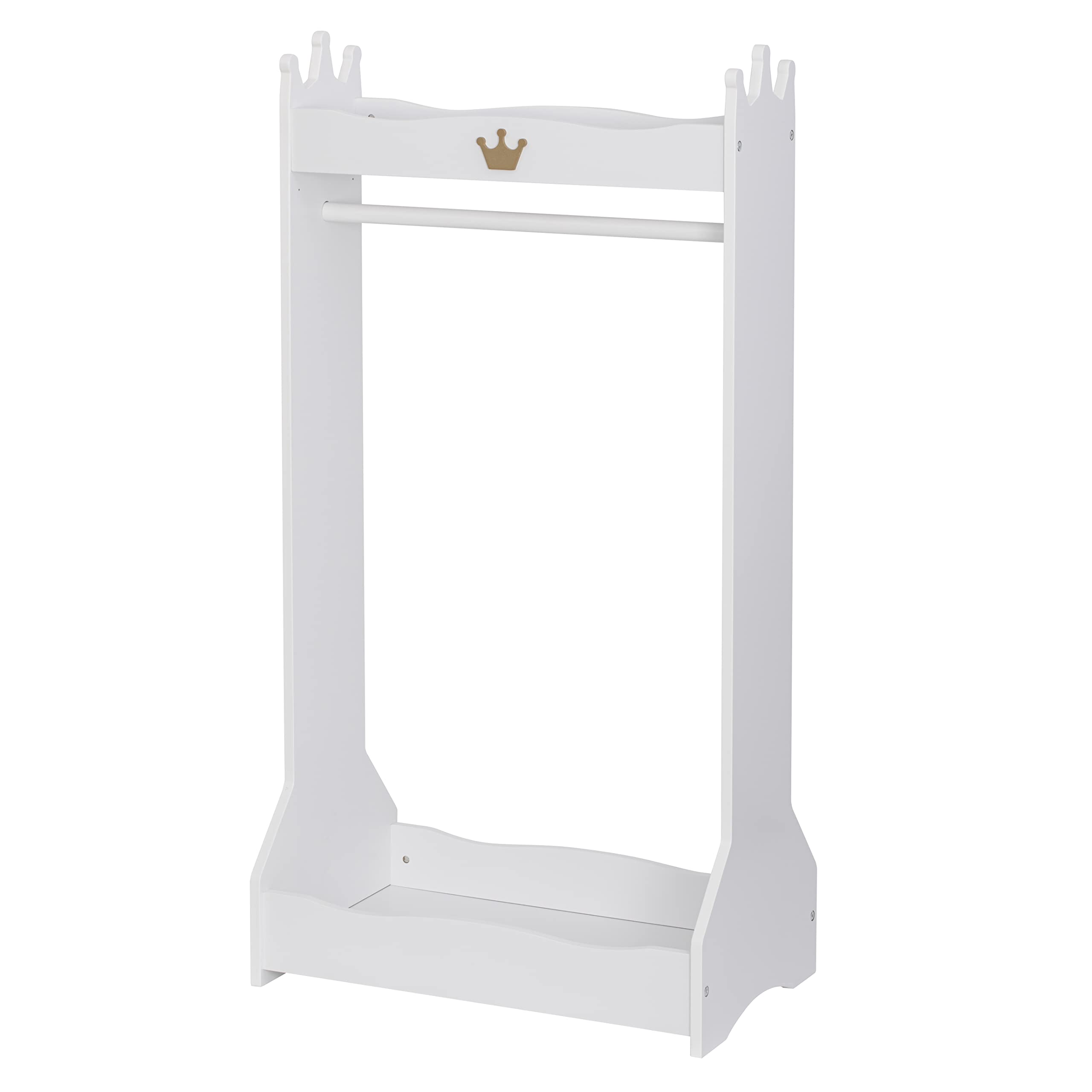 UTEX Kids Dress Up Storage, Kids' Costume Organizer Center, Open Hanging Armoire Closet, Kids Armoire with Rack for Toddler 3 Age+, White - Image 8